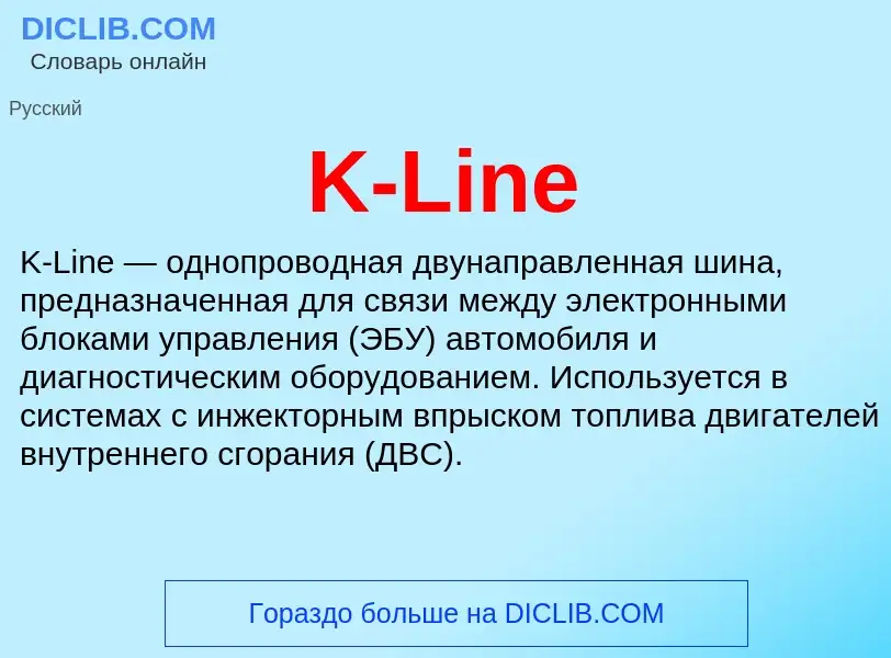 Τι είναι K-Line - ορισμός