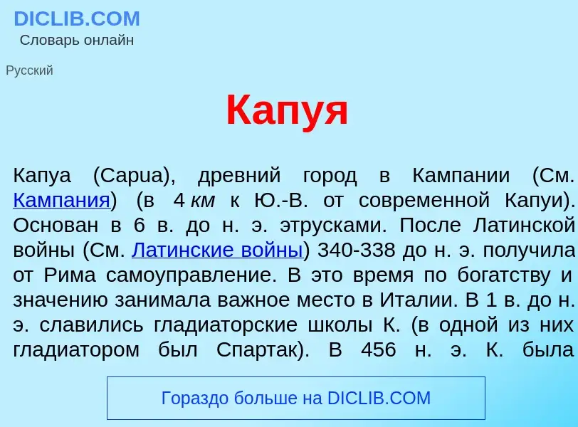 Что такое К<font color="red">а</font>пуя - определение