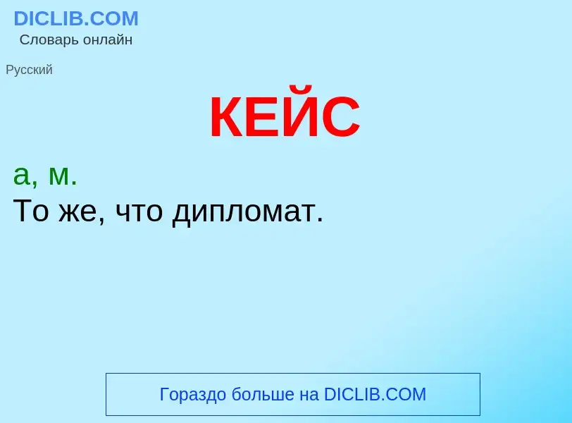 What is КЕЙС - meaning and definition