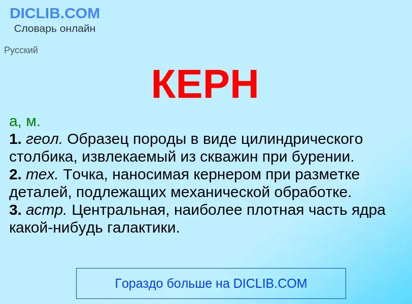 What is КЕРН - meaning and definition