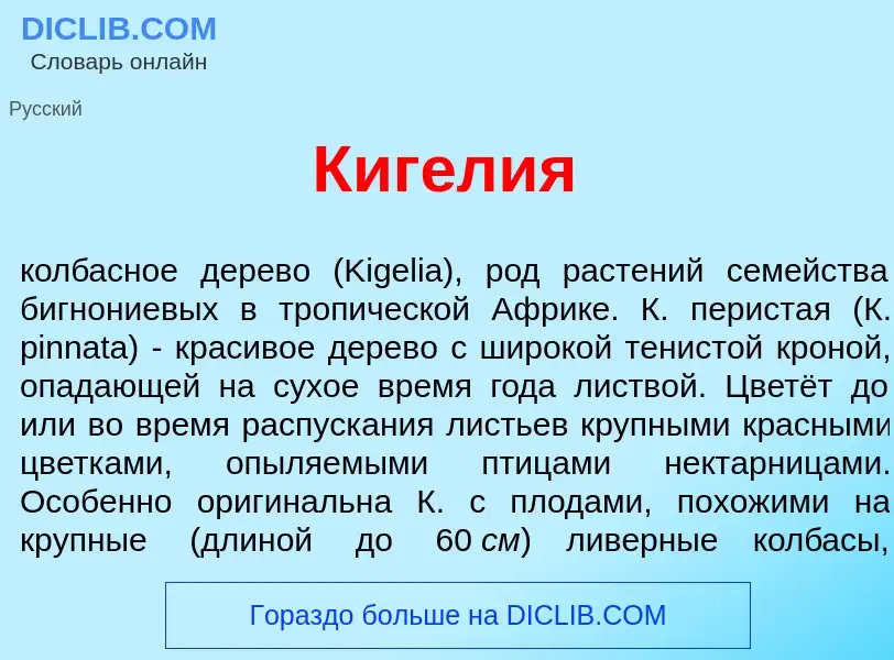 Что такое Киг<font color="red">е</font>лия - определение