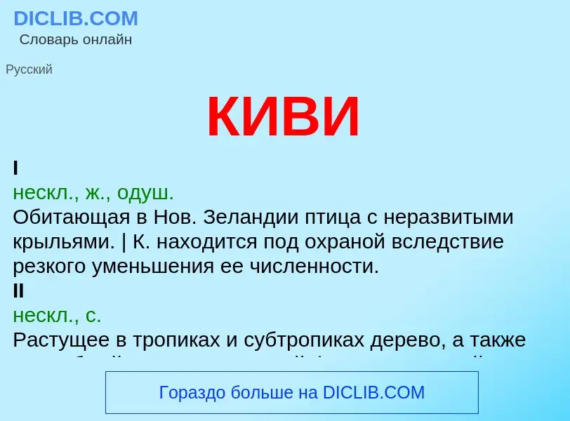 Was ist КИВИ - Definition