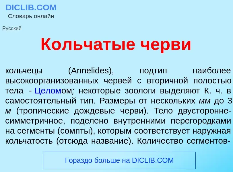 Qu'est-ce que К<font color="red">о</font>льчатые ч<font color="red">е</font>рви - définition