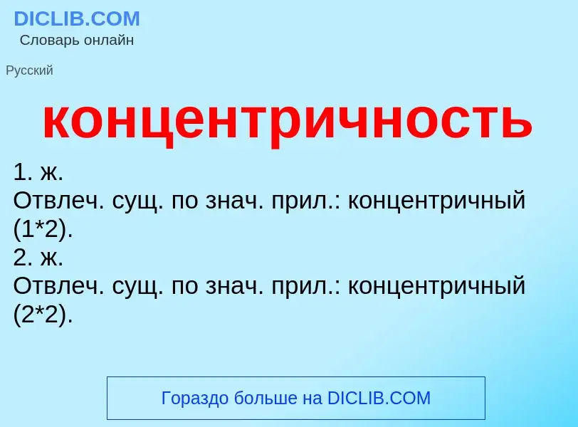 Что такое концентричность - определение