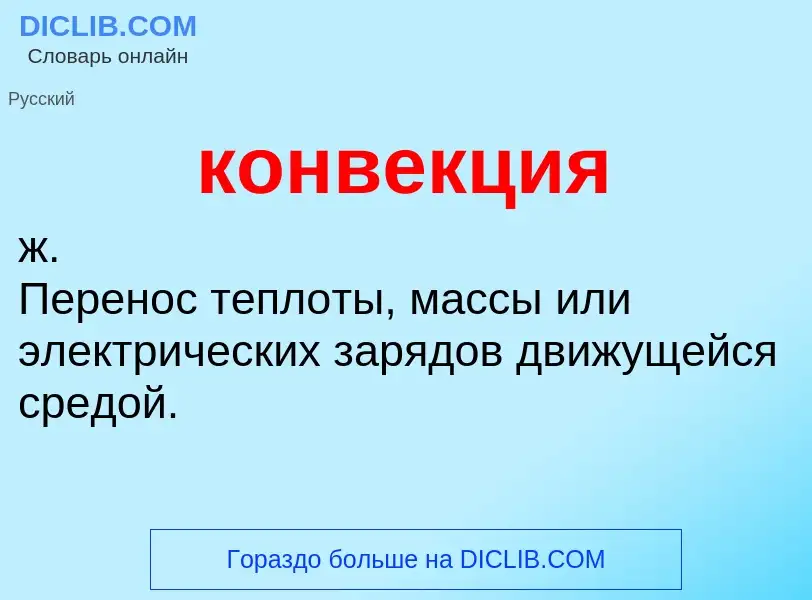 O que é конвекция - definição, significado, conceito