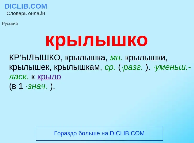 Что такое крылышко - определение