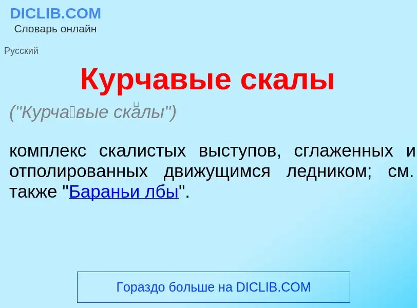 Что такое Курч<font color="red">а</font>вые ск<font color="red">а</font>лы - определение