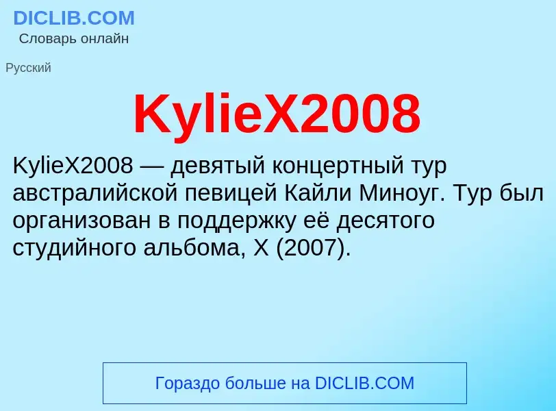 Che cos'è KylieX2008 - definizione