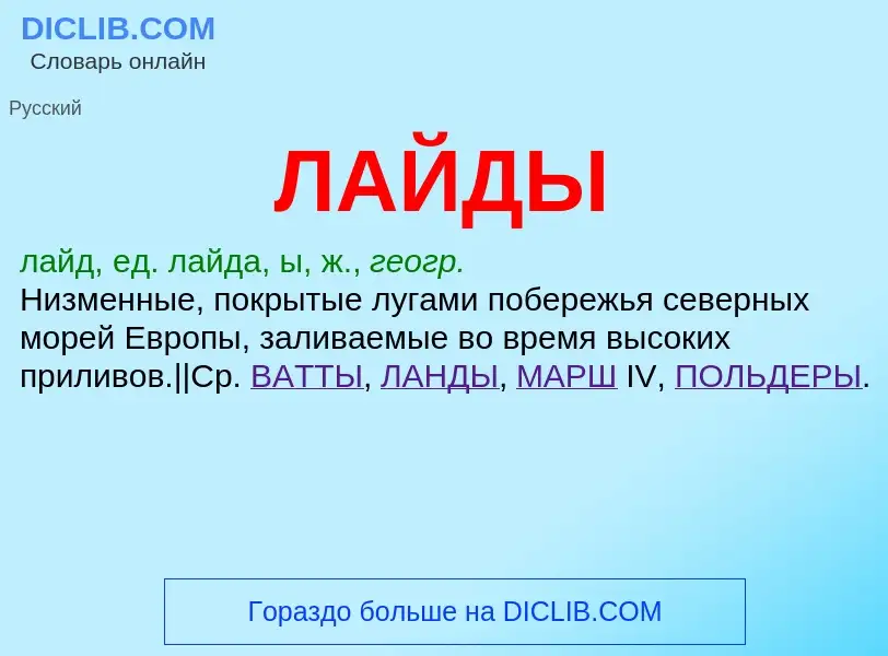 What is ЛАЙДЫ - definition