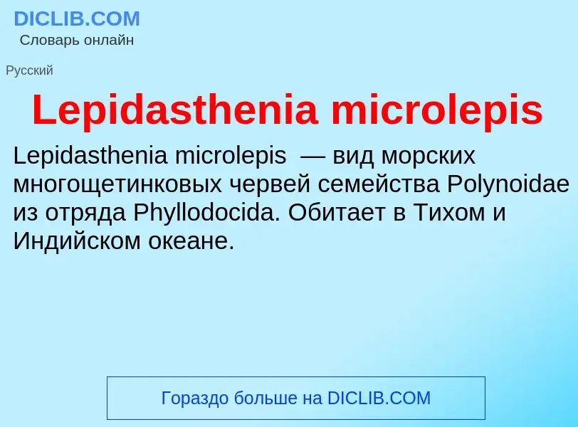 Was ist Lepidasthenia microlepis - Definition