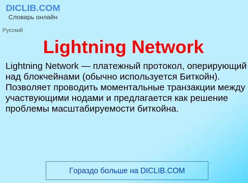 ¿Qué es Lightning Network? - significado y definición