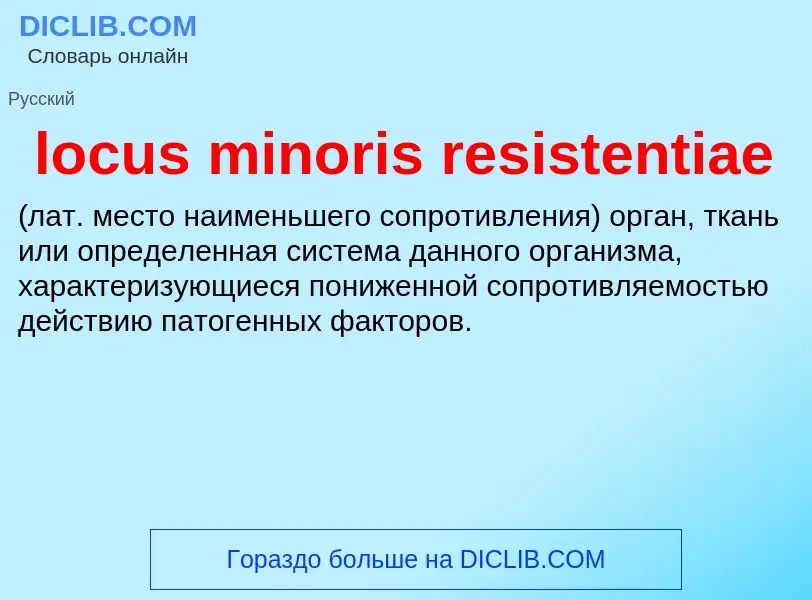 ¿Qué es locus minoris resistentiae ? - significado y definición