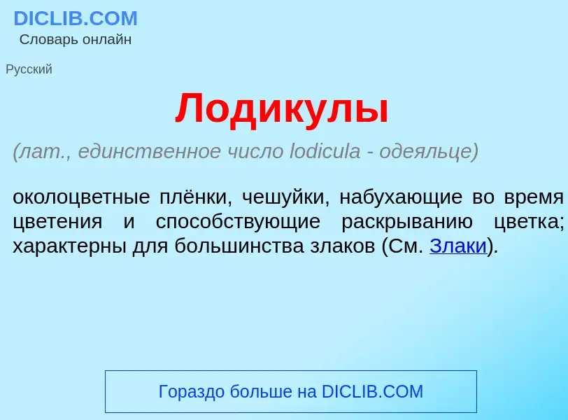 What is Лод<font color="red">и</font>кулы - meaning and definition