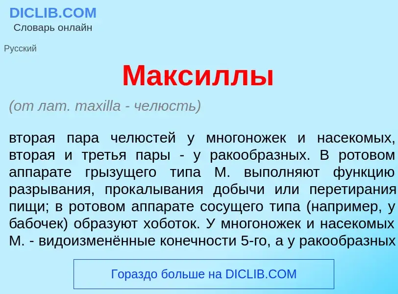 Che cos'è Макс<font color="red">и</font>ллы - definizione