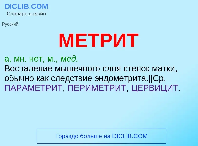 What is МЕТРИТ - definition