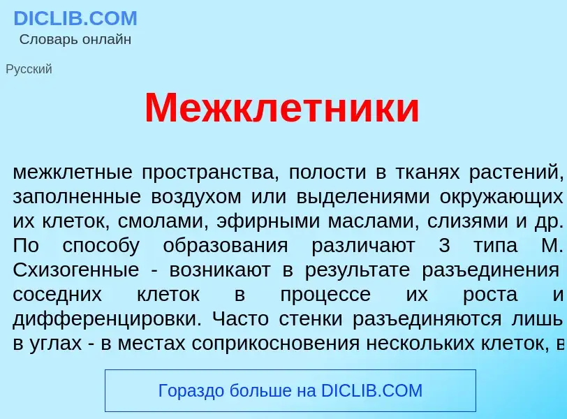 Что такое Межкл<font color="red">е</font>тники - определение