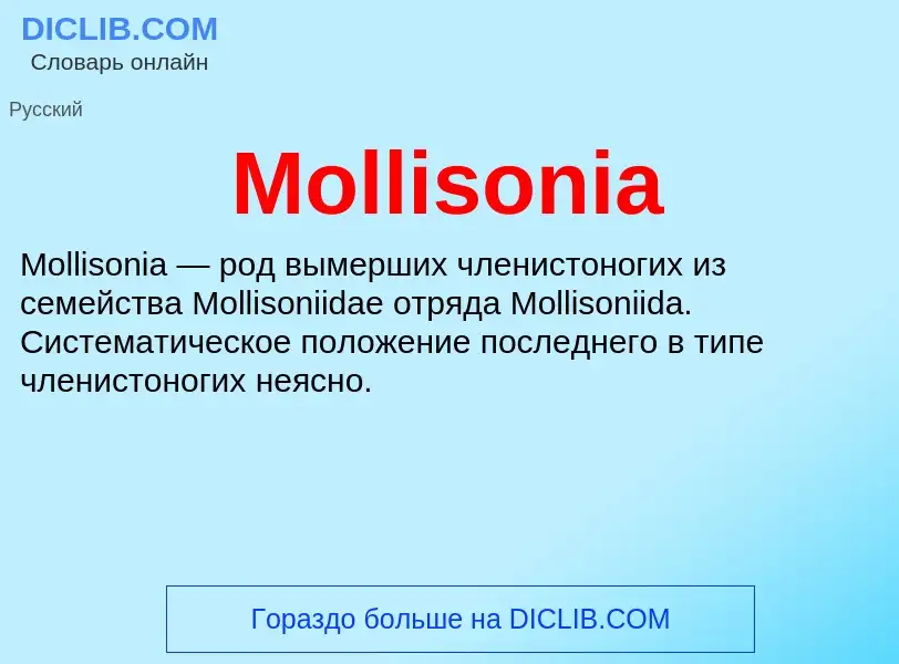 Was ist Mollisonia - Definition