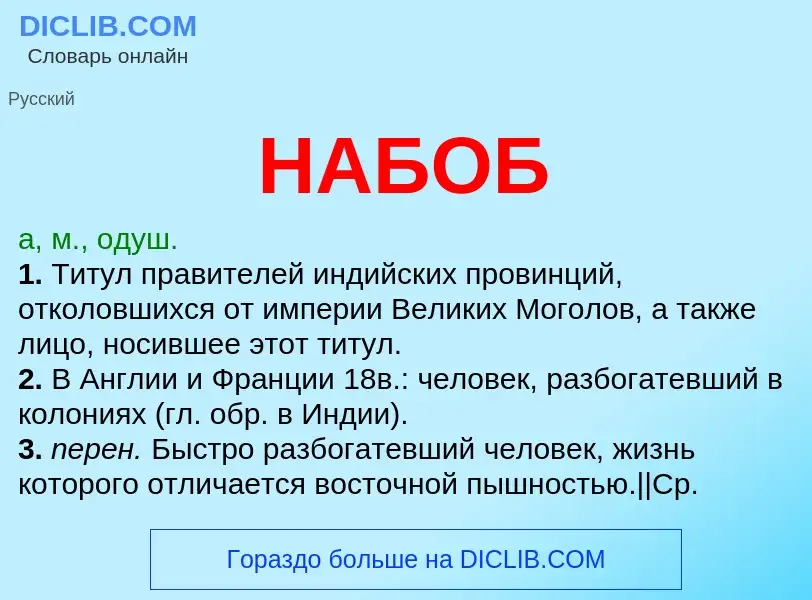 What is НАБОБ - definition