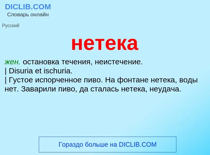 Что такое нетека - определение