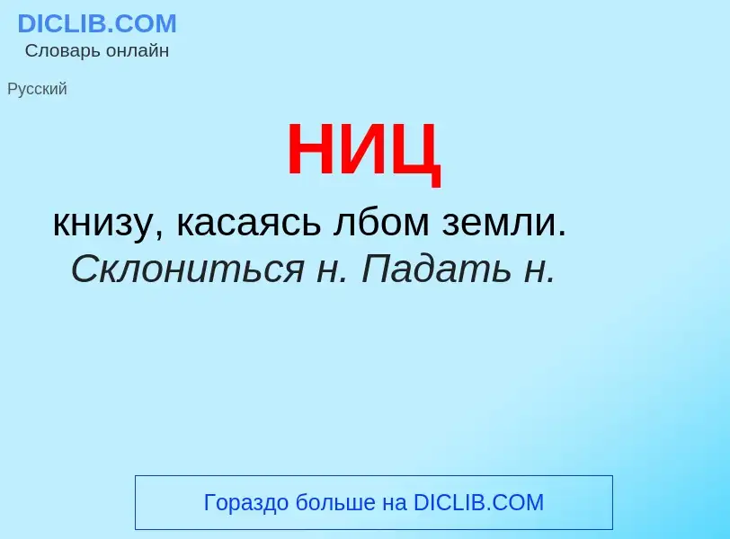 What is НИЦ - definition