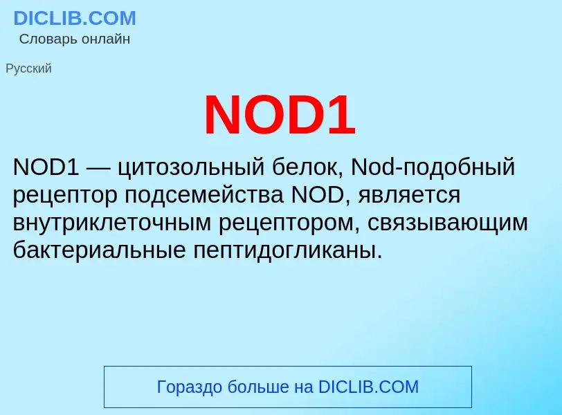 Что такое NOD1 - определение