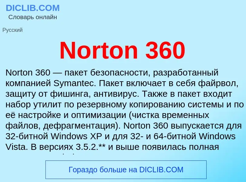 Τι είναι Norton 360 - ορισμός