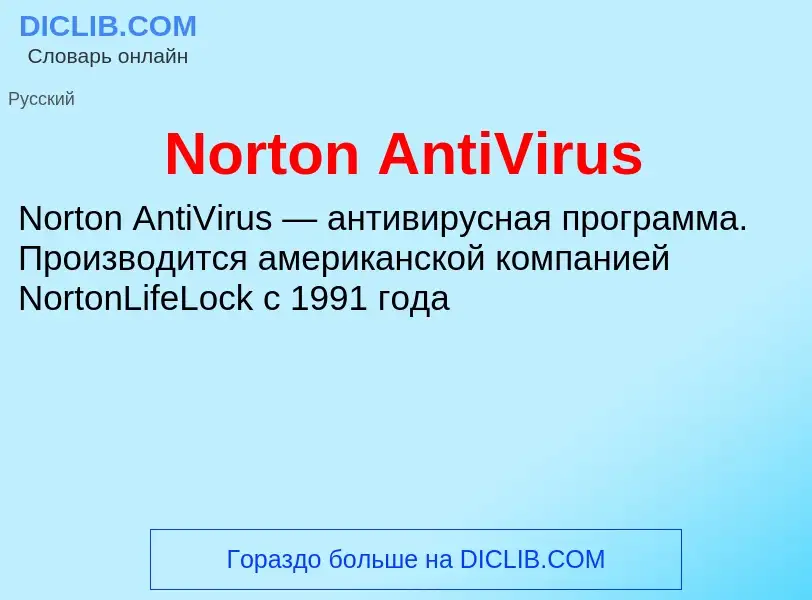 Was ist Norton AntiVirus - Definition