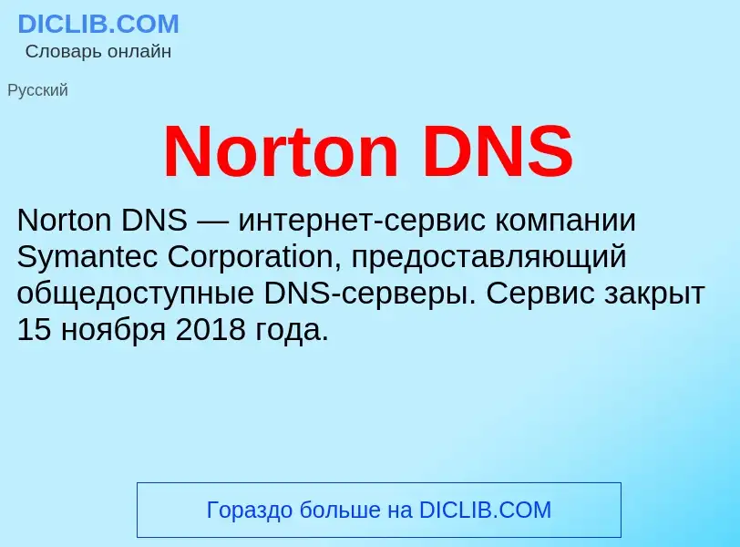 Τι είναι Norton DNS - ορισμός