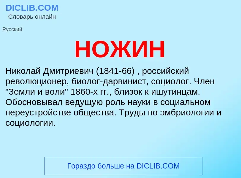 What is НОЖИН - definition