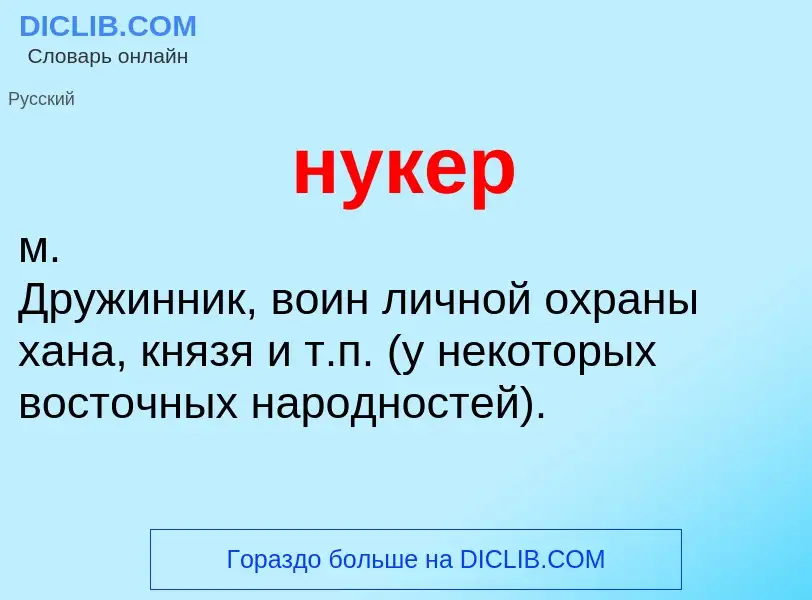 Τι είναι нукер - ορισμός