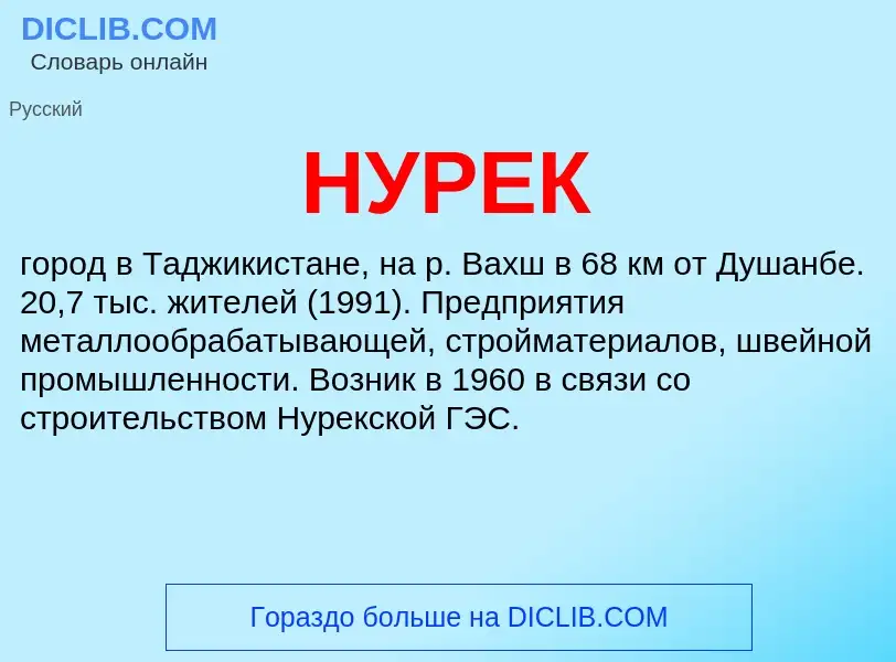 Was ist НУРЕК - Definition