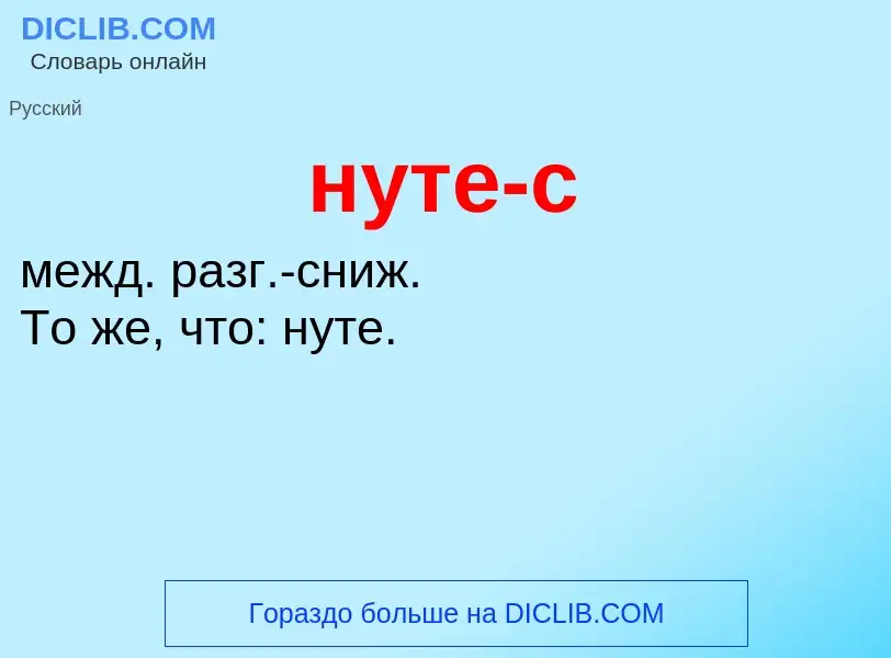 Wat is нуте-с - definition