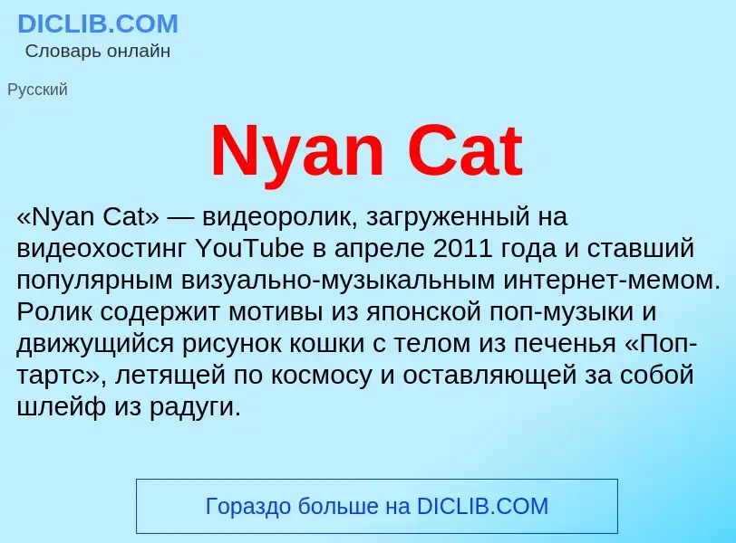 What is Nyan Cat - meaning and definition