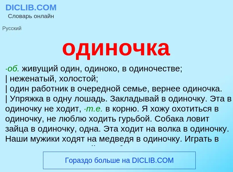 Что такое одиночка - определение