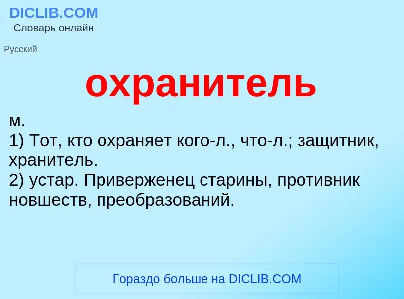 Что такое охранитель - определение