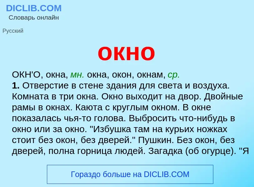 Что такое окно - определение