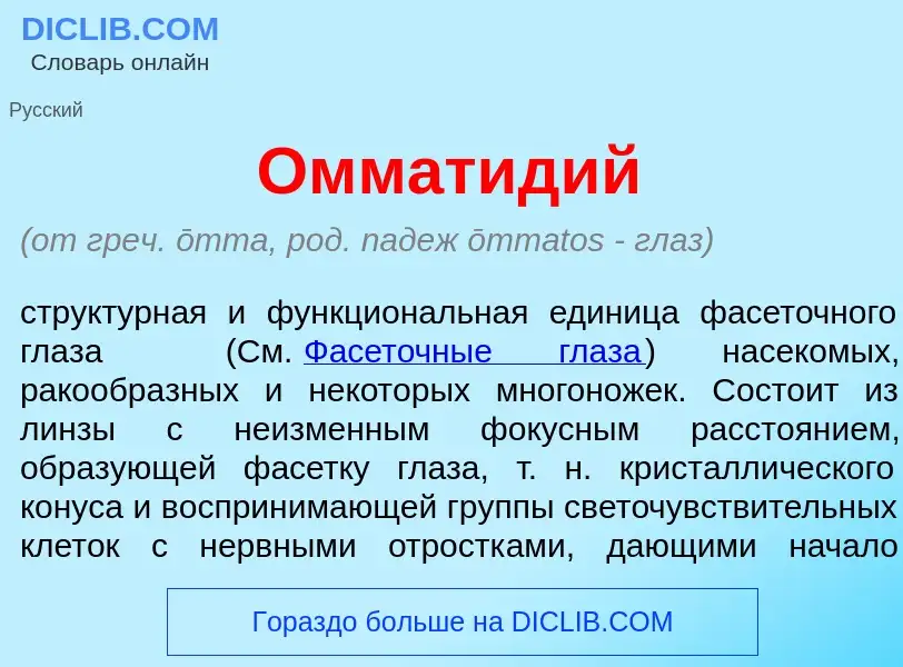 Che cos'è Оммат<font color="red">и</font>дий - definizione