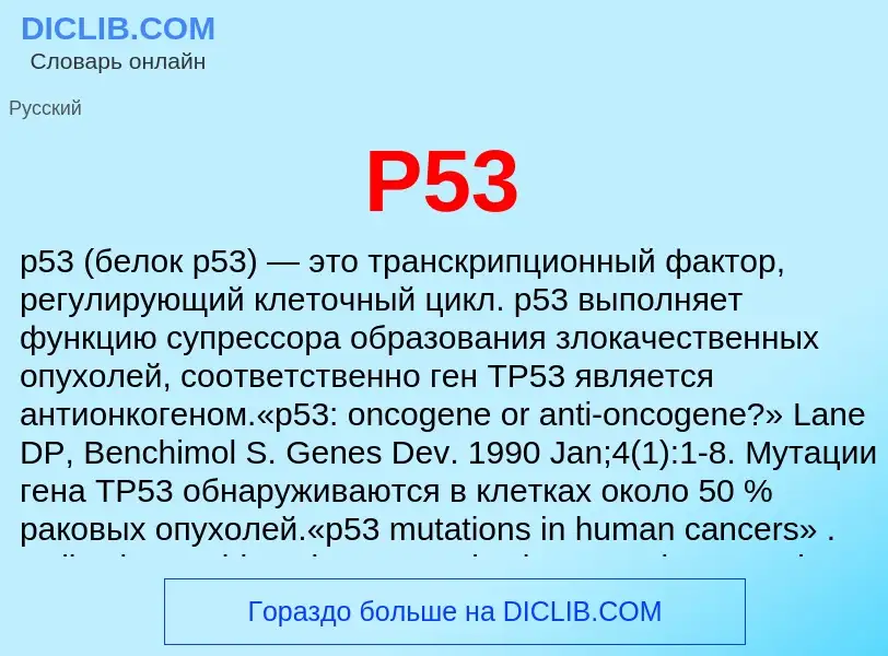 Che cos'è P53 - definizione