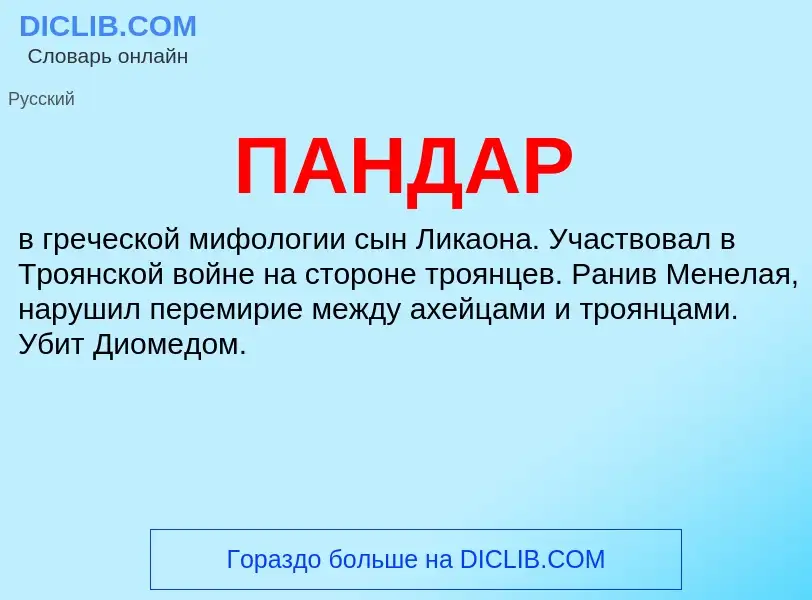 What is ПАНДАР - definition