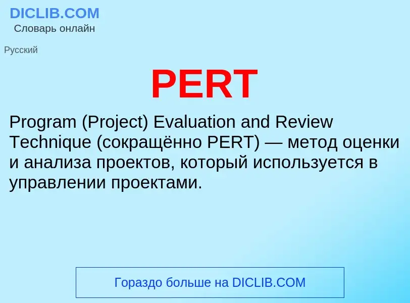¿Qué es PERT? - significado y definición