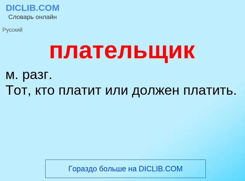 O que é плательщик - definição, significado, conceito