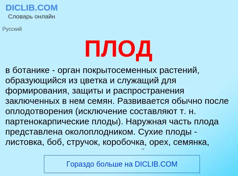 What is ПЛОД - definition