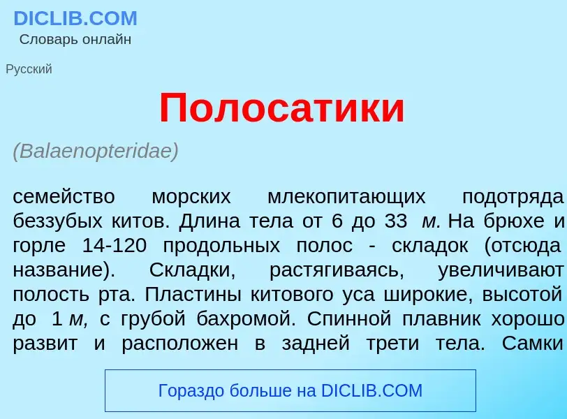 O que é Полос<font color="red">а</font>тики - definição, significado, conceito