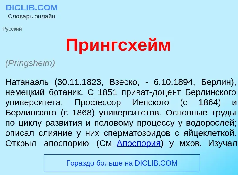 Che cos'è Пр<font color="red">и</font>нгсхейм - definizione