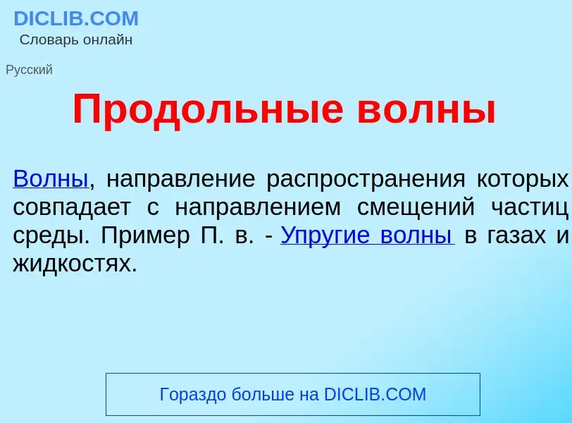 Что такое Прод<font color="red">о</font>льные в<font color="red">о</font>лны - определение