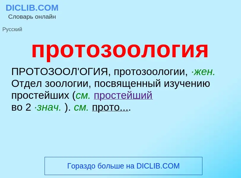 O que é протозоология - definição, significado, conceito
