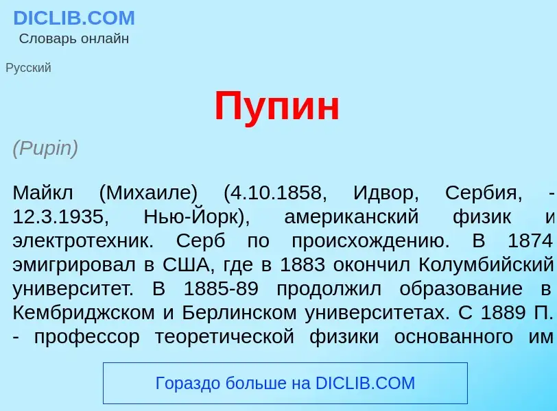 Что такое П<font color="red">у</font>пин - определение