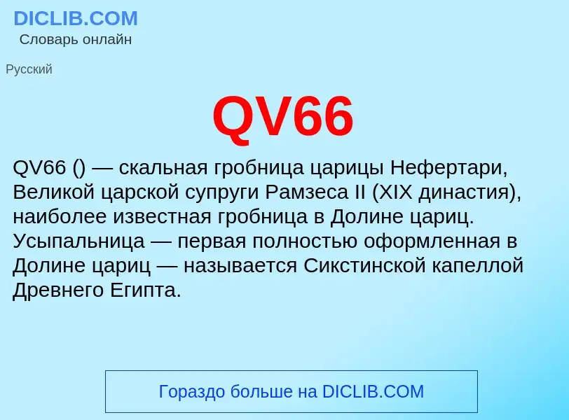 Τι είναι QV66 - ορισμός