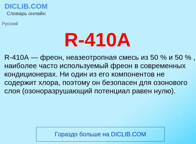 Что такое R-410A - определение