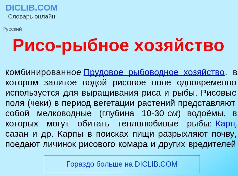 Что такое Р<font color="red">и</font>со-р<font color="red">ы</font>бное хоз<font color="red">я</font